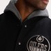 Edmonton Oilers Todd Snyder Navy Cashmere Full-Snap Varsity Jacket