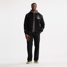 Edmonton Oilers Todd Snyder Navy Cashmere Full-Snap Varsity Jacket