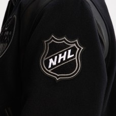 Edmonton Oilers Todd Snyder Navy Cashmere Full-Snap Varsity Jacket