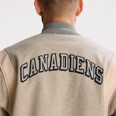 Montreal Canadiens Todd Snyder Dark Heather Gray Cashmere Full-Snap Varsity Jacket
