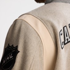 Montreal Canadiens Todd Snyder Dark Heather Gray Cashmere Full-Snap Varsity Jacket