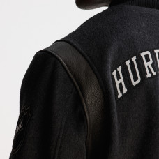 Куртка Carolina Hurricanes Todd Snyder Dark Heather Gray Cashmere Full-Snap Varsity Куртка Carolina Hurricanes Todd Snyder Dark Heather Gray Cashmere Full-Snap Varsity