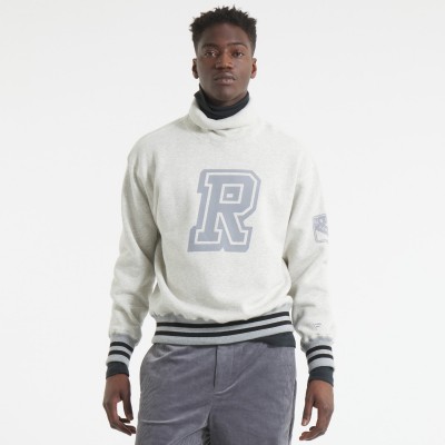 New York Rangers Todd Snyder by Fanatics Heather Gray Relaxed Canadian Fleece Turtleneck