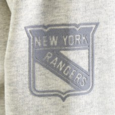 New York Rangers Todd Snyder by Fanatics Heather Gray Relaxed Canadian Fleece Turtleneck