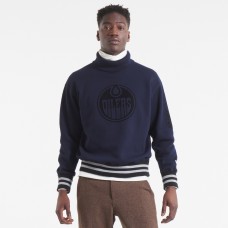 Edmonton Oilers Todd Snyder by Fanatics Navy Relaxed Canadian Fleece Turtleneck