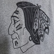 Chicago Blackhawks Todd Snyder by Fanatics Dark Heather Gray Relaxed Canadian Fleece Turtleneck