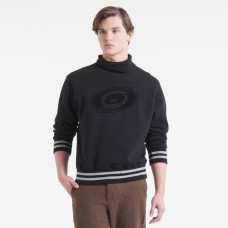 Carolina Hurricanes Todd Snyder by Fanatics Black Relaxed Canadian Fleece Turtleneck Carolina Hurricanes Todd Snyder by Fanatics Black Relaxed Canadian Fleece Turtleneck