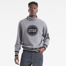Utah Hockey Club Todd Snyder by Fanatics Dark Heather Gray Relaxed Canadian Fleece Turtleneck