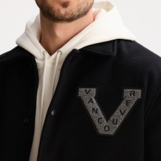 Vancouver Canucks Todd Snyder Black Cashmere Full-Snap Coaches Jacket