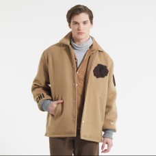 Chicago Blackhawks Todd Snyder Oatmeal Cashmere Full-Snap Coaches Jacket