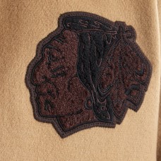 Chicago Blackhawks Todd Snyder Oatmeal Cashmere Full-Snap Coaches Jacket