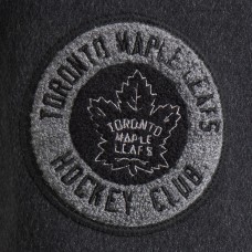 Toronto Maple Leafs Todd Snyder Heather Black Cashmere Full-Snap Coaches Jacket