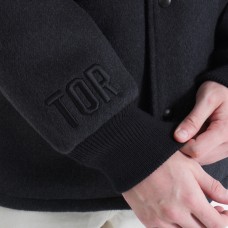 Toronto Maple Leafs Todd Snyder Heather Black Cashmere Full-Snap Coaches Jacket