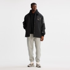 New York Rangers Todd Snyder Heather Black Cashmere Full-Snap Coaches Jacket