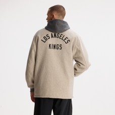 Los Angeles Kings Todd Snyder Dark Heather Gray Cashmere Full-Snap Coaches Jacket