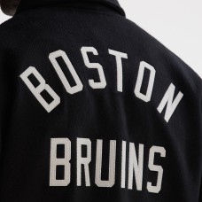 Boston Bruins Todd Snyder Black Cashmere Full-Snap Coaches Jacket Boston Bruins Todd Snyder Black Cashmere Full-Snap Coaches Jacket