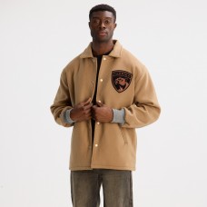 Florida Panthers Todd Snyder Oatmeal Cashmere Full-Snap Coaches Jacket