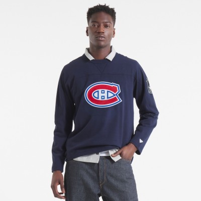 Montreal Canadiens Todd Snyder by Fanatics Navy Heavyweight Football Jersey