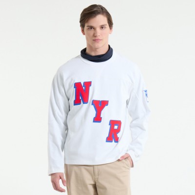 New York Rangers Todd Snyder by Fanatics White Heavyweight Football Jersey