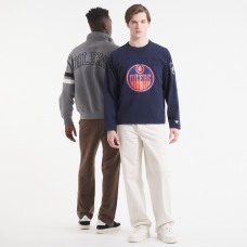 Edmonton Oilers Todd Snyder by Fanatics Navy Heavyweight Football Jersey