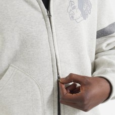Chicago Blackhawks Todd Snyder by Fanatics Heather Gray Full-Zip Fleece