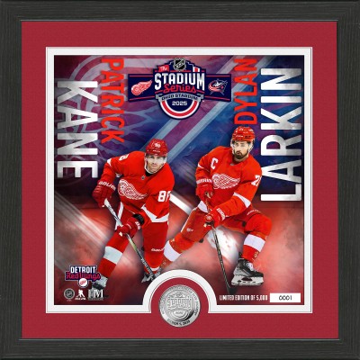 Detroit Red Wings Highland Mint 2025 NHL Stadium Series 13 x 13 Silver Coin Photo Mint