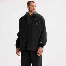 Montreal Canadiens Todd Snyder Heather Black Cashmere Full-Snap Coaches Jacket