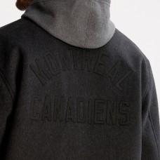 Montreal Canadiens Todd Snyder Heather Black Cashmere Full-Snap Coaches Jacket