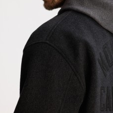 Montreal Canadiens Todd Snyder Heather Black Cashmere Full-Snap Coaches Jacket