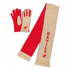 Женская New Jersey Devils WEAR by Erin Andrews Tonal Microcheck Scarf & Glove Set