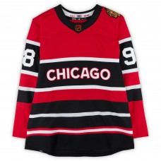 Игровая джерси Connor Bedard Chicago Blackhawks Autographed Fanatics Authentic Reverse Retro adidas Authentic
