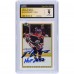 Mark Messier Edmonton Oilers Autographed 1990-91 Bowman #199 CGC Fanatics Witnessed Authenticated 9/10 Card with HOF 2007 Inscription