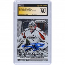 Philipp Grubauer Washington Capitals Autographed 2013-14 Panini Prizm #295 CGC Fanatics Witnessed Authenticated Rookie Card