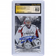 Philipp Grubauer Washington Capitals Autographed 2013-14 Panini Totally Certified #198 CGC Fanatics Witnessed Authenticated Auto 10 Rookie Card