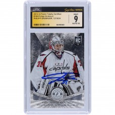 Philipp Grubauer Washington Capitals Autographed 2013-14 Panini Totally Certified #198 CGC Fanatics Witnessed Authenticated 9/10 Rookie Card