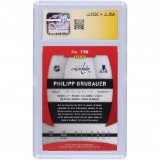 Philipp Grubauer Washington Capitals Autographed 2013-14 Panini Totally Certified #198 CGC Fanatics Witnessed Authenticated 9/10 Rookie Card