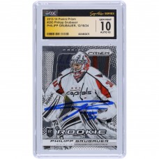 Philipp Grubauer Washington Capitals Autographed 2013-14 Panini Prizm #295 CGC Fanatics Witnessed Authenticated 10/10 Rookie Card