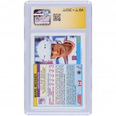 Mark Messier New York Rangers Autographed 1991-92 Score Canadian Bilingual #635 CGC Fanatics Witnessed Authenticated Card Mark Messier New York Rangers Autographed 1991-92 Score Canadian Bilingual #635 CGC Fanatics Witnessed Authenticated Card