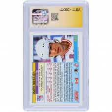 Mark Messier New York Rangers Autographed 1991-92 Score Canadian Bilingual #635 CGC Fanatics Witnessed Authenticated Card with HOF 2007 Inscription Mark Messier New York Rangers Autographed 1991-92 Score Canadian Bilingual #635 CGC Fanatics Witnessed Authenticated Card with HOF 2007 Inscription
