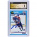 Mark Messier Edmonton Oilers Autographed 1991-92 Score Canadian Bilingual #505 CGC Fanatics Witnessed Authenticated 9/10 Card