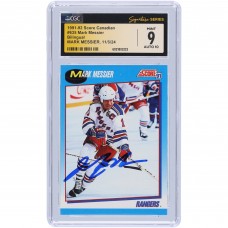 Mark Messier New York Rangers Autographed 1991-92 Score Canadian Bilingual #635 CGC Fanatics Witnessed Authenticated 9/10 Card Mark Messier New York Rangers Autographed 1991-92 Score Canadian Bilingual #635 CGC Fanatics Witnessed Authenticated 9/10 Card