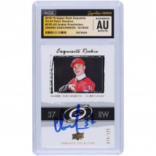 Andrei Svechnikov Carolina Hurricanes Autographed 2018-19 Upper Deck Exquisite Collection 03-04 Retro Rookies #03R-AS #/225 CGC Fanatics Witnessed Authenticated Auto 10 Rookie Card
