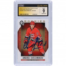 Andrei Svechnikov Carolina Hurricanes Autographed 2018-19 Upper Deck O-Pee-Chee Coast To Coast #165 CGC Fanatics Witnessed Authenticated 9/10 Rookie Card