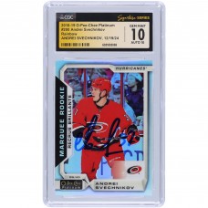 Andrei Svechnikov Carolina Hurricanes Autographed 2018-19 Upper Deck O-Pee-Chee Platinum Rainbow #200 CGC Fanatics Witnessed Authenticated 10/10 Rookie Card