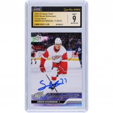 Simon Edvinsson Detroit Red Wings Autographed 2023-24 Upper Deck Series 1 Young Guns #228 CGC Fanatics Witnessed Authenticated 9/10 Rookie Card