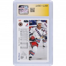 Mark Messier New York Rangers Autographed 1991-92 Upper Deck #545 CGC Fanatics Witnessed Authenticated Card with HOF 2007 Inscription Mark Messier New York Rangers Autographed 1991-92 Upper Deck #545 CGC Fanatics Witnessed Authenticated Card with HOF 2007 Inscription