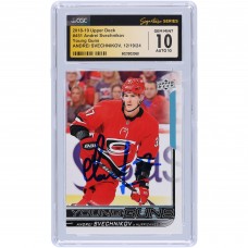 Andrei Svechnikov Carolina Hurricanes Autographed 2018-19 Upper Deck Series 2 Young Guns #451 CGC Fanatics Witnessed Authenticated 10/10 Rookie Card