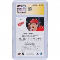 Moritz Seider Detroit Red Wings Autographed 2021-22 Upper Deck Series 2 Young Guns #469 CGC Fanatics Witnessed Authenticated 9/10 Rookie Card