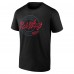 Detroit Red Wings Black Color Block Puck T-Shirt