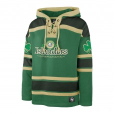 New York Islanders 47 Kelly Green St. Patricks Day McLucky Superior Lacer Pullover Hoodie